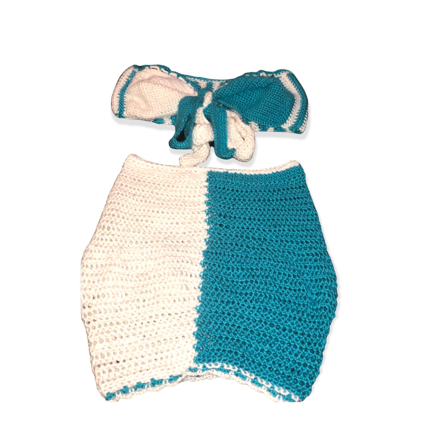 Zuri Two-Tone BodyCon Skirt Set