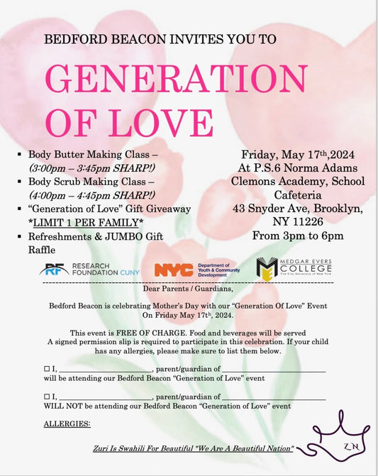 Zuri Sponsors Generation of Love!!!!
