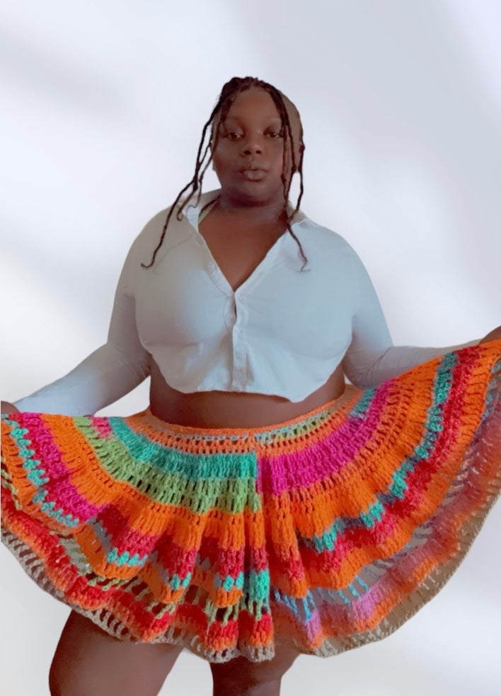 Timeless Texture: The Crochet Petticoat Skirt