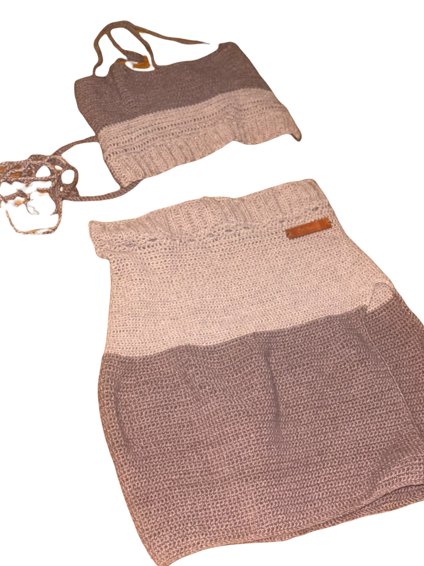 Taupe Latte Kiki Set in Cotton