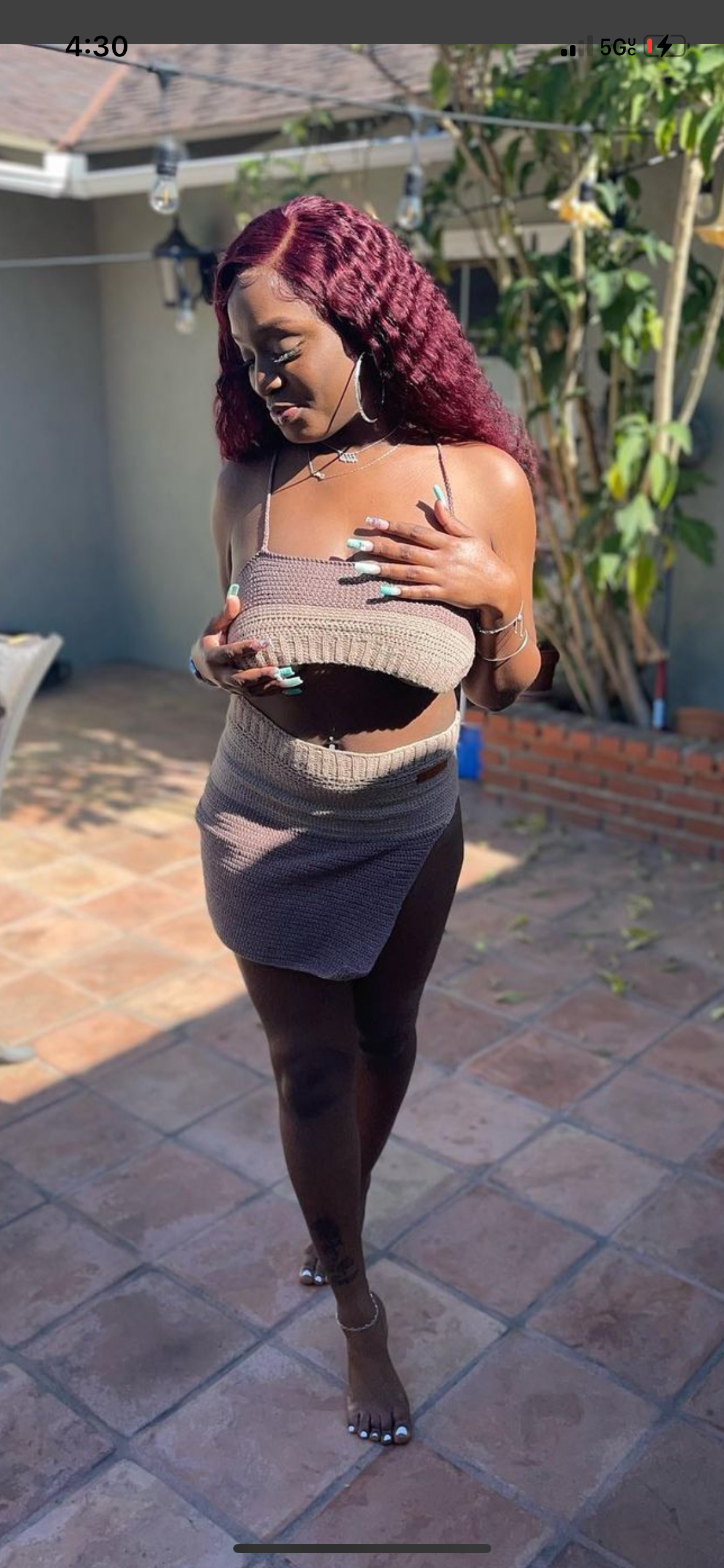 Taupe Latte Kiki Set in Cotton